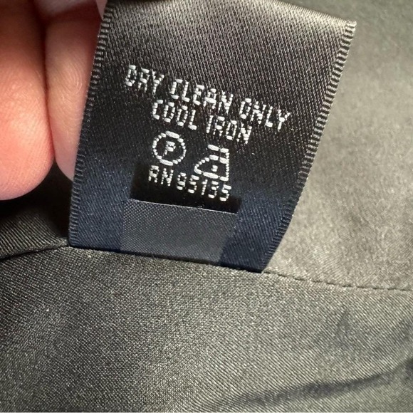 Lafayette 148 New York Black Ruched Waist Blazer Size 8 - Picture 10 of 11